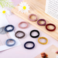 Miniatyrbilde 2 av 5: 60 stk bomullshårstrikk, sømløse hårstrikk scrunchie metallfri