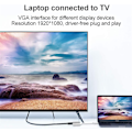 Miniatyrbillede 5 af 5: USB-C til HDMI VGA Adapter, 2 i 1 Type C til HDMI 4K, VGA 1080P C