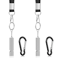 Miniatyrbild 1 av 5: 2PCS Högsta Nödöverlevnadsvisslor Utomhus med Karabiner