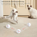 Miniatyrbild 3 av 5: Katt leksak, leksaksboll med LED-ljus, 360 graders automatisk rotation