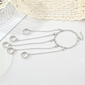 Miniatyrbillede 3 af 5: Punk-stil kæde combi ring fri afmontering åbning justerbar r