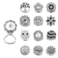 Miniatyrbilde 1 av 4: Diamantbrosje + 13 knapper, magnetisk brilleholderbrosje for w