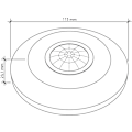 Miniatyrbild 5 av 5: Vit Sensor Taklampa 360°, Takmonterad, Infraröd Motio