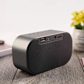Miniatyrbild 4 av 5: Svart Digital Spegelväckarklocka med Bluetooth-högtalare, Ljusstark