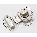 Miniatyrbild 2 av 5: Silver (Stor) Badrumslås Rotationsdörrlås Dörrlås Bult, A