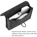 Miniatyrbilde 4 av 5: Organizer-veske for mus og Macbook-lader, klassisk filt Pr