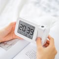 Miniatyrbild 3 av 5: Projektionsväckarklocka, Digital Projektorklocka Nätdriven Sängklocka med Stor Sifferdisplay, Inomhustemperaturvisning