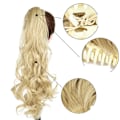 Miniatyrbillede 2 af 5: One Piece Ponytail Paryk (ca. 55 cm), Bølget Krøllet Ponytail Extension