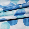Miniatyrbilde 2 av 5: Dusjforheng 80x100 cm (blå kronblader), polyester dusjforheng