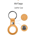 Miniatyrbillede 2 af 5: Airtag positioneringsbeskyttelse mod tab af læderbeskyttelse (ye