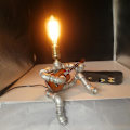 Miniatyrbillede 4 af 4: Industriel Robotlampe Retro Style Steampunk Lampe Sød Bordlampe