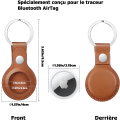 Miniatyrbillede 2 af 5: 4 stk. Airtag-kompatibel nøglering, Airtag nøgleholder, bærbar var
