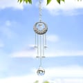 Miniatyrbillede 1 af 5: Engel Vinger Charm Krystal Sol Fanger Ornament til Vindue Have