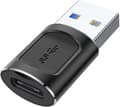 Miniatyrbilde 1 av 5: USB C-hunn til USB-hann-adapter, Type C-laderkabelkontakt