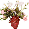 Miniatyrbillede 1 af 5: 16cm Kreativ Hjerteformet Harpiks Vase til Skrivebord, Bord, Hylde