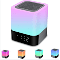 Pikkukuva 1 / 4: Kannettava Bluetooth-kaiutin LED-yöpöytälamppu kosketusohjauksella, T
