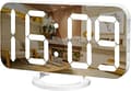 Digital väckarklocka, stor speglad LED-display, med USB-laddning B