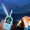 Pikkukuva 3 / 5: Pitkän kantaman ladattava walkie-talkie, yksi sininen ja yksi vaaleanpunainen