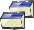 2-pack utomhus solcellslampa, [468 LED 2000 lumen 2-pack] utomhus S