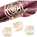 Miniatyrbillede 4 af 5: Guld Servietring 12PCS Jule Serviet Holdere Serviet Ring Serviet