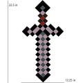 Miniatyrbillede 4 af 4: Minecraft Netherite Sværd, Officielt Minecraft Kostume Tilbehør