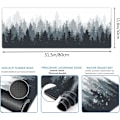Miniatyrbillede 3 af 5: Gaming Mousepad Skovbaggrundsmønster 31,5 x 11,8 x 0,12 Tommer Mousepad Lang Udvidet Mousepad Skrivebordsmåtte Skridsikker