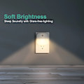 Miniatyrbillede 5 af 5: 6 stk. natlys med stik, hvide LED-natlys med smart skumringssensor