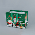Miniatyrbillede 4 af 4: 8 stk. 32,5 × 25 × 17 cm julegaveposer, genanvendelige indkøbsposer,