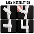 Miniatyrbillede 4 af 5: 5 m buet skinne krog 30 remskiver 30 installationskoder 15 scr