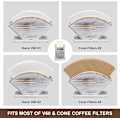 Miniatyrbillede 3 af 5: Kaffe Filterholder i fyrretræ, uden filterpapir, Kaffe Filter Pa