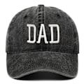 Miniatyrbillede 1 af 4: Justerbar kasket baseball cap Far hat sort DAD