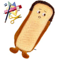 Miniatyrbild 1 av 5: Emojiskt brödpennfodral (flinande), roligt brödpennfodral för pojkar G