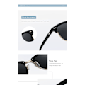 Miniatyrbillede 4 af 5: Retro Runde Semi Rimless Polariseret Solbriller UV Beskyttelse til