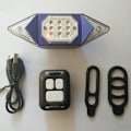 Miniatyrbillede 3 af 5: Blå cykellys, blinklys, vandtæt USB genopladelig