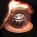 Miniatyrbillede 3 af 5: Projektion LED-lys - 3D krystalkugle musikboks lysende roterende