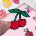 Miniatyrbild 3 av 5: Söta fruktiga strykjärns-/syapplikationer för kläder, klänningar, hattar, jeans, DIY-tillbehör