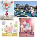 Miniatyrbillede 2 af 5: 36 tommer pastel lilla ballon stor makaron latex ballon