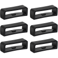 Miniatyrbillede 1 af 5: 7 stk. (sort) Urrem Spænde 20mm, Silikone Urrem F