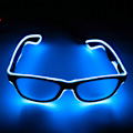 Miniatyrbilde 1 av 5: 1 lysende briller, blå 4 moduser LED-briller EL-tråd neonlys