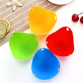 Miniatyrbilde 4 av 5: 4-delt silikon eggkoker, eggdamper, eggbeholder, kitc