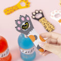 Miniatyrbild 2 av 5: En prickig grå flasköppnare kattklos flasköppnare magnetisk ölbo