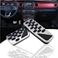 Miniatyrbild 1 av 5: Halkskyddade fotpedalsplattor kompatibla med Wrangler JL 2018-up/Gla