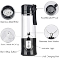 Miniatyrbillede 5 af 5: USB Elektrisk Sikker Juicer Kop, Juice Blender, Mini Bærbar