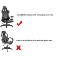 Miniatyrbilde 5 av 5: Dreibar gamingstoltrekk Avtakbar og vaskbar med 2 armlener