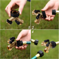 Miniatyrbillede 5 af 5: Have Splitter til vandslange 2-vejs, Heavy Duty Messingforbindelse Hane Split