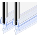 Miniatyrbild 1 av 5: 70CM 2-pack duschdörrstätning i ett stycke för 4-6 mm glas, vikbar duschväggstätning