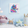 Pikkukuva 3 / 5: Timanttimaalaus Lapsi Kissa, 5D DIY Timantti Kirjonta Täysi Paketti w