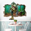 Miniatyrbillede 3 af 5: Et stykke 50×70CM3D knust væg dinosaur vægklistermærker soveværelse