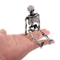Miniatyrbillede 1 af 5: Halloween mini skelet kostume simulation kranie skelet spøgelse