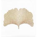 Miniatyrbillede 2 af 5: Ginkgo Biloba blad hulmønster dekorative PVC dækkeservietter (guld